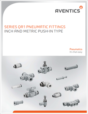 QR1 SERIES: INCH & METRIC TYPE PUSH-IN PNEUMATIC FITTINGS